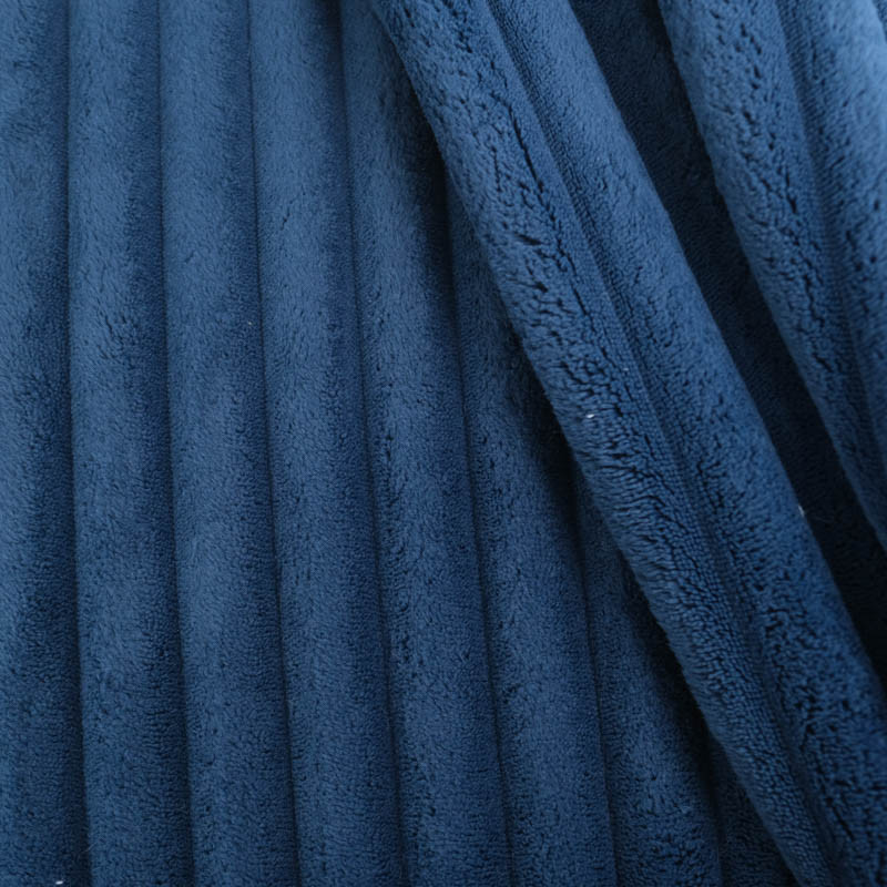 Velours Mega Côtes Ambre Bleu Nuit - Maison Klem